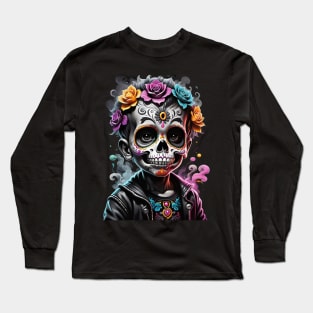 Spooky Kidz  - Dia De Los Muertos Long Sleeve T-Shirt